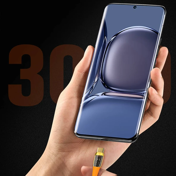 Recci RTC-P19CC Amber Serisi Type-C to Type-C PD 100W Şeffaf Tasarım Şarj ve Data Kablosu 1.5M - 6