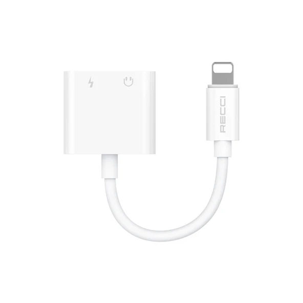 Recci RDS-A01 Lightning 2in1 Şarj ve Ses Adaptörü ürün görseli