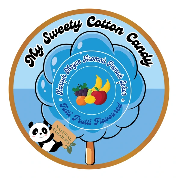 TUTTİ FRUTTİ AROMALI 12'Lİ GURME PAMUK ŞEKERLER - Resim 3