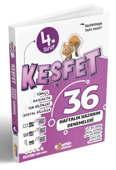 Meraklı Zihinler 4.Sınıf 36 Hatalık Kazanım Denemeleri ürün görseli