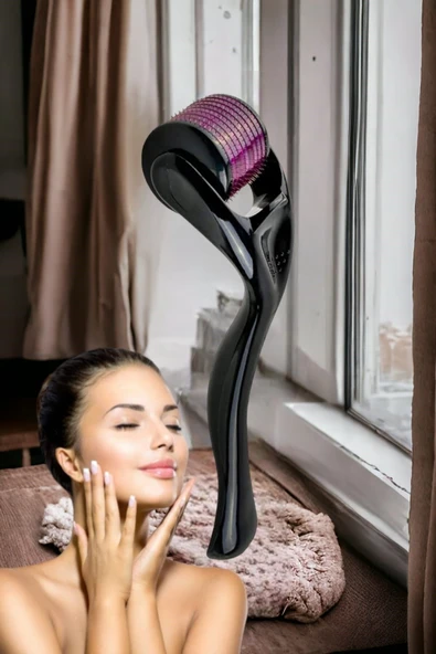 6'lı Set Kaş Yüz Göz Gerdirme Yoğa Lastiği 540 İğneli Cilt Bakım Dermaroller - 3