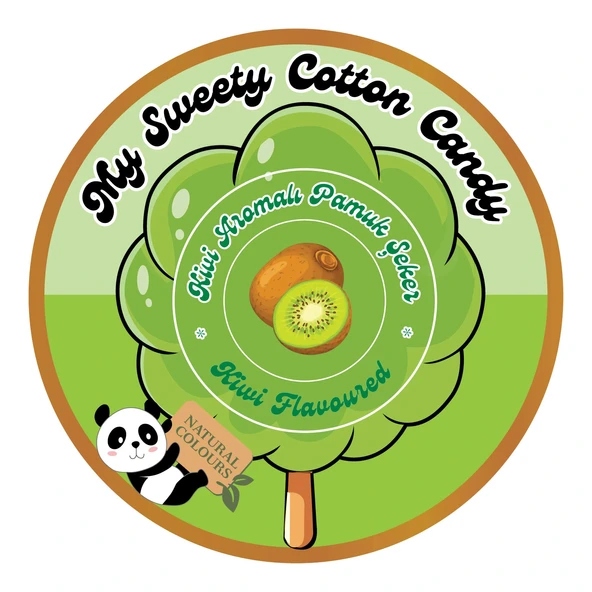 KİVİ AROMALI GURME PAMUK ŞEKER - Resim 3