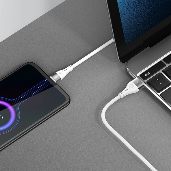 Recci RS11M Swift Serisi USB-A to Micro 2.4A Hızlı Şarj Özellikli Data ve Şarj Kablosu 1M - Resim 2