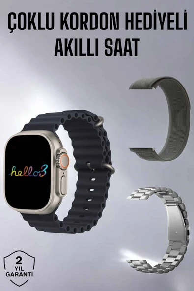 Akıllı Saat Yeni Nesil Bluetooth Bağlantılı Uyku Sağlık Takibi GPS Ve NFC Uyumlu ürün görseli