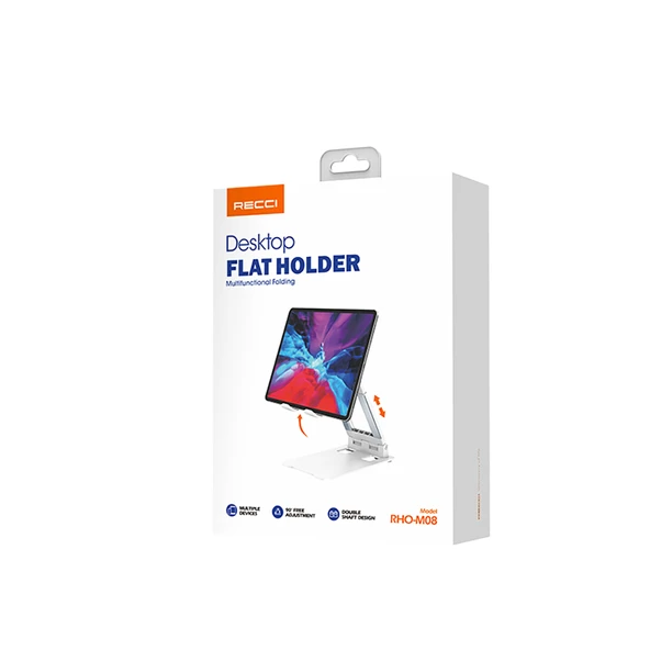 Recci RHO-M08 Ayarlanabilir Katlanabilir 90 Derece Dönebilen Telefon ve Tablet Standı - 5