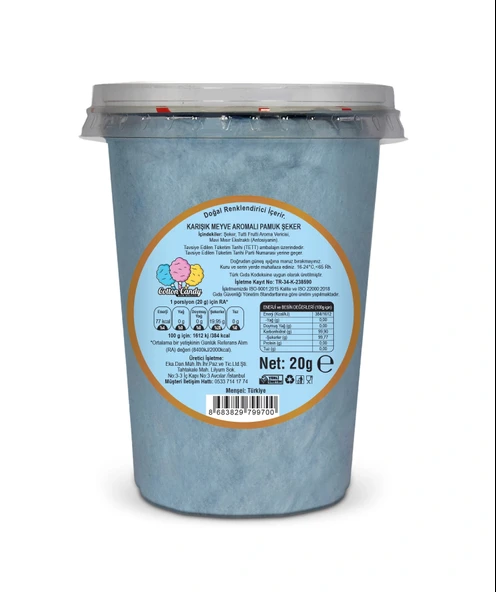 TUTTİ FRUTTİ AROMALI GURME PAMUK ŞEKER - 2