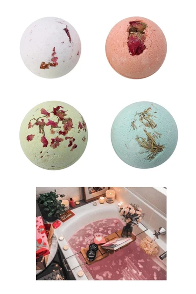 Doğal El Yapımı Manikür Pedikür Tüm Vücut Terapi Nem Bombası 18 Parça El Ayak Bakım Seti - Resim 2