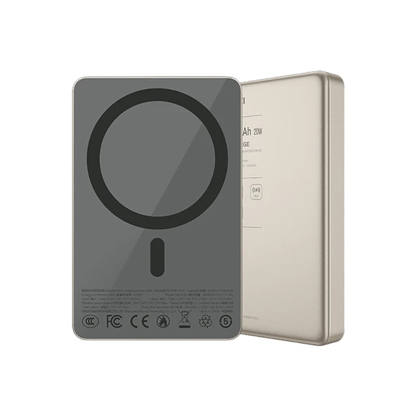 Recci RPB-W36 Ultra İnce PD 20W Hızlı Şarj Özellikli Wireless Powerbank 15W 10000mAh - 3