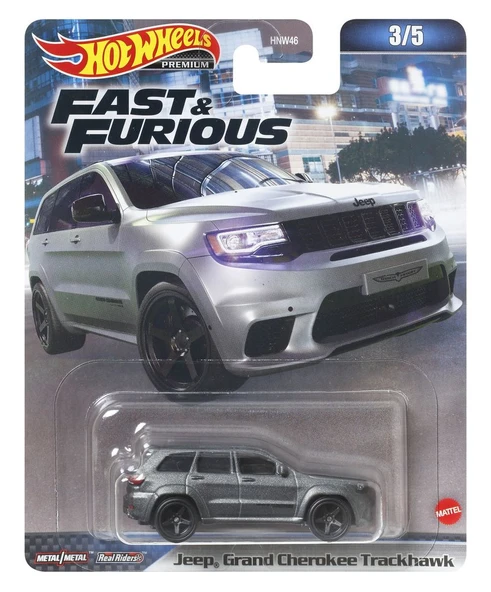 Hot Wheels Premium Fast and Furious Jeep Grand Cherokee Trackhawk HNW46-HNW48