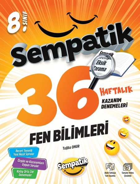 8.Sınıf Sempatik 36 Haftalık Kazanım Denemeleri Seti 2025-2026 - Resim 5