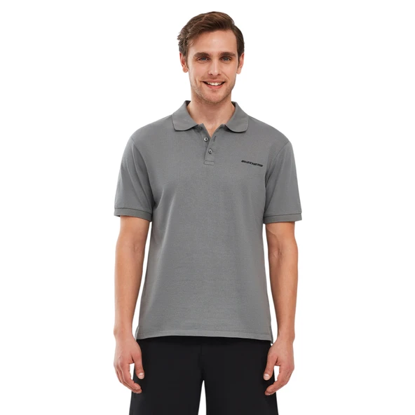 Erkek Antrasit Polo Yaka Tshirt - Resim 4