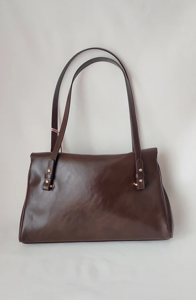 261SY918 Model Sarach Marka Kahve Renk Omuz Çantası - 3