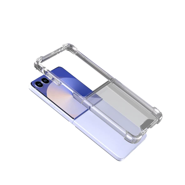 Samsung Galaxy Z Flip 7 Kılıf Şeffaf Nitro Anti Shock Kapak ürün görseli