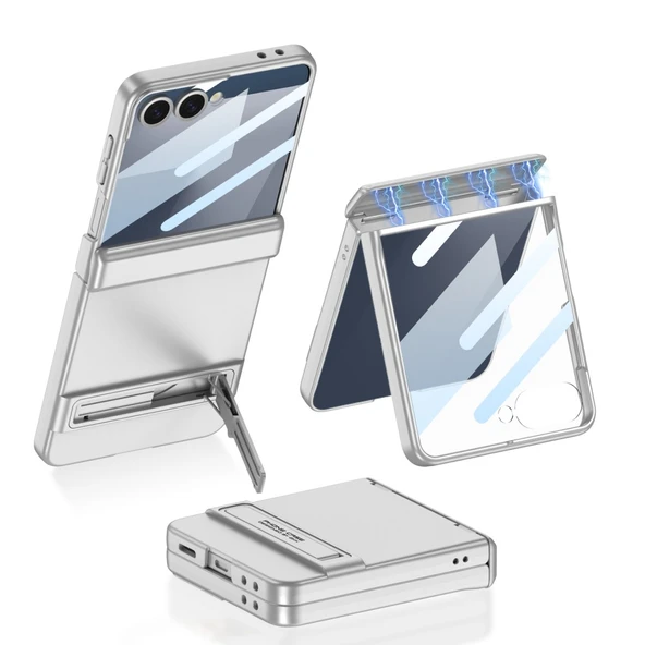 Samsung Galaxy Z Flip 7 Kılıf Kıpta Standlı Kapak ürün görseli