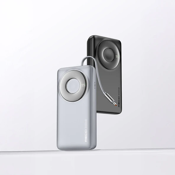 Recci RPB-P72 Hızlı Şarj Özellikli Type-C Kablolu Powerbank 65W 20.000mAh - 11