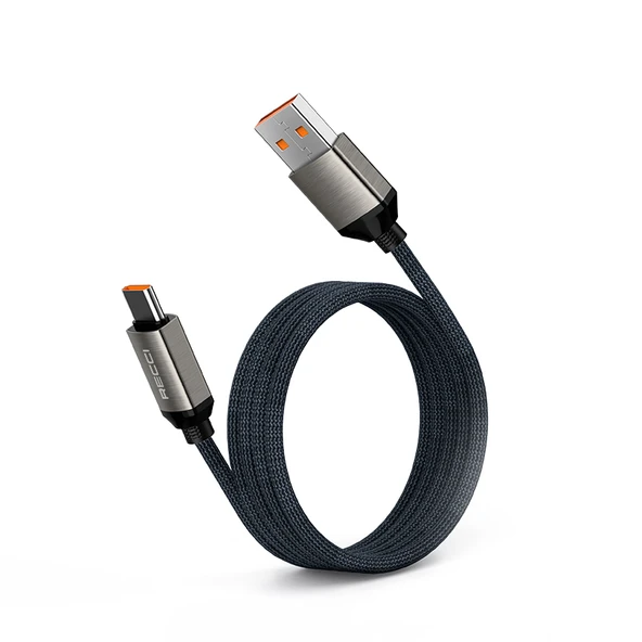 Recci RS35C USB-A to Type-C Örgü Tasarımlı Hızlı Şarj Özellikli Data ve Şarj Kablosu 1M - 9