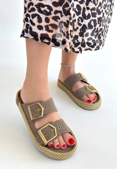 İces Vizyon Nubuk Terlik - Resim 6