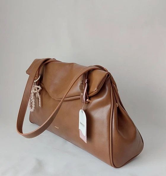 261SY918 Model Sarach Marka Taba Renk Omuz Çantası - 2