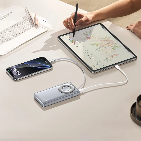 Recci RPB-P58 PD Hızlı Şarj Özellikli Type-C Kablolu Powerbank 22.5W 10.000mAh - 3