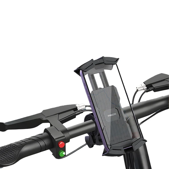 Recci RHO-C33 360° Derece Dönebilen Ayarlanabilir Motosiklet ve Bisiklet Telefon Tutucu - 2