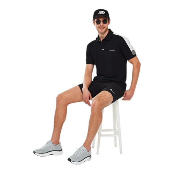 Erkek Siyah Polo Yaka Tshirt - Resim 5