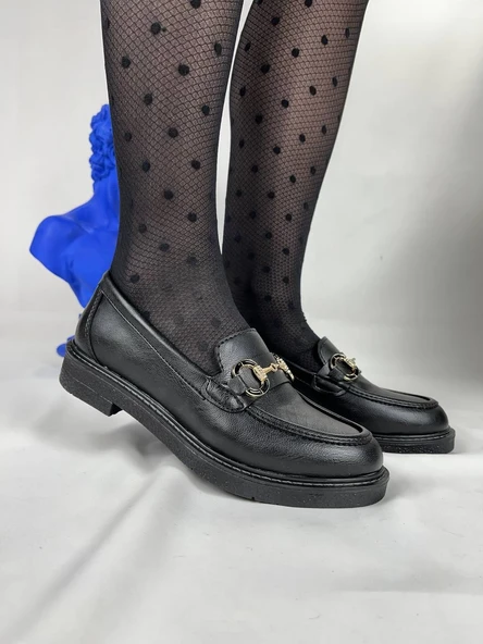 KB-806 Kömür Cilt Günlük Kadın Babet - Resim 5