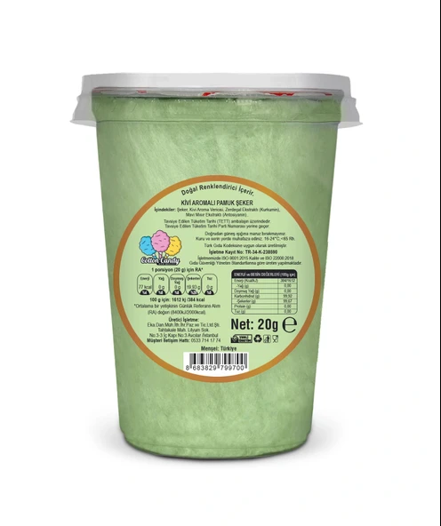 KİVİ AROMALI GURME PAMUK ŞEKER - Resim 2