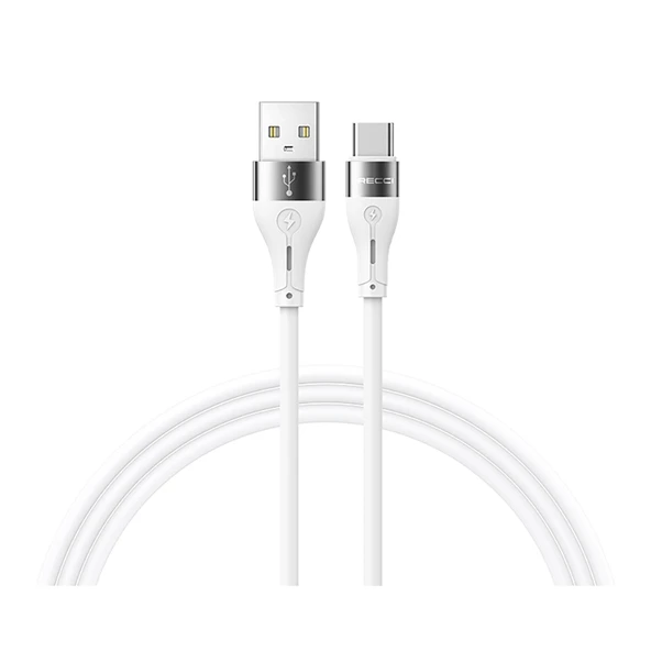 Recci RS11C Swift Serisi USB-A to Type-C 3A Hızlı Şarj Özellikli Data ve Şarj Kablosu 1M