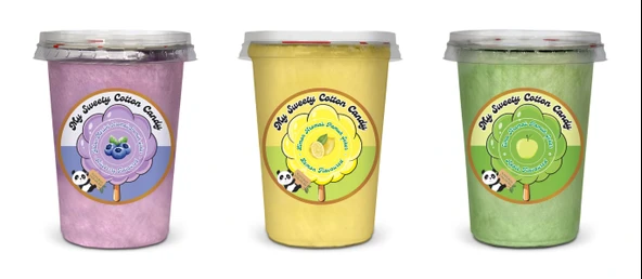 YABAN MERSİNİ, LİMON, ELMA AROMALI 3'LÜ GURME PAMUK ŞEKERLER