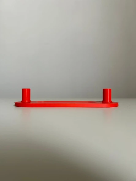 İnel 96mm Kırmızı Mobilya Kulpu 4 Adet - 3