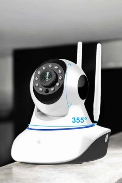 Ev Kamerası Wifi Kamerası Video Kayıt Çift Yönlü Hareket Sensörü Bebek - Resim 5