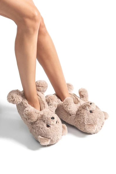 TWIGY TW TEDDY KAHVE KADIN HAYVANLI PANDUF 36/41 - Resim 2