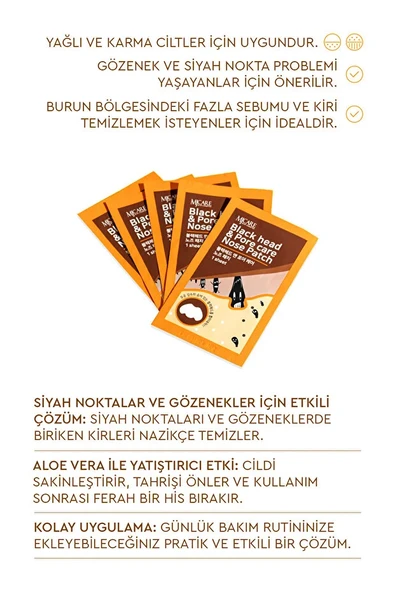Mjcare, Siyah Nokta ve Gözenek Temizleyici, Burun Bandı - 20'li - Resim 3