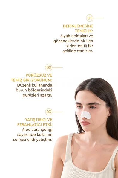 Mjcare, Siyah Nokta ve Gözenek Temizleyici, Burun Bandı - 20'li - Resim 4