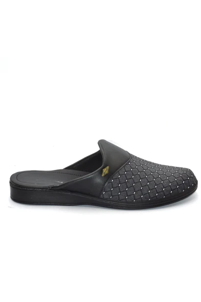 Erkek Siyah Günlük Ev Terliği , Damat Terliği , Çeyiz terliği ve Misafir Terliği