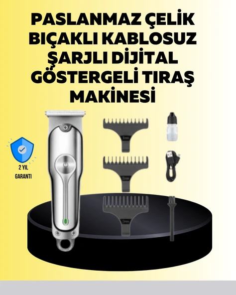 Metal Gövdeli Saç Sakal Kesme Makinesi – Hassas Kesim İçin ürün görseli 1