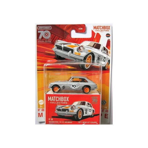 Matchbox 70. Yıla Özel 1971 Mgb Gt Coupe Koleksiyon Aracı HLJ66 ürün görseli 1