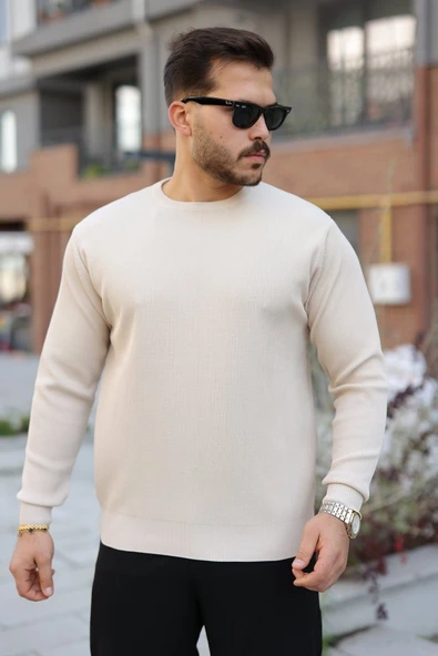 Erkek Selanik Örme Bisiklet Yaka Triko