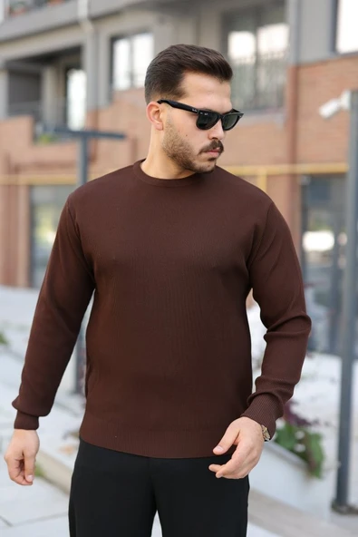 Erkek Selanik Örme Bisiklet Yaka Triko