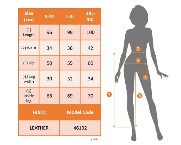 Kadın Yüksek Bel Lastikli Cepli Deri Pantolon - Resim 5