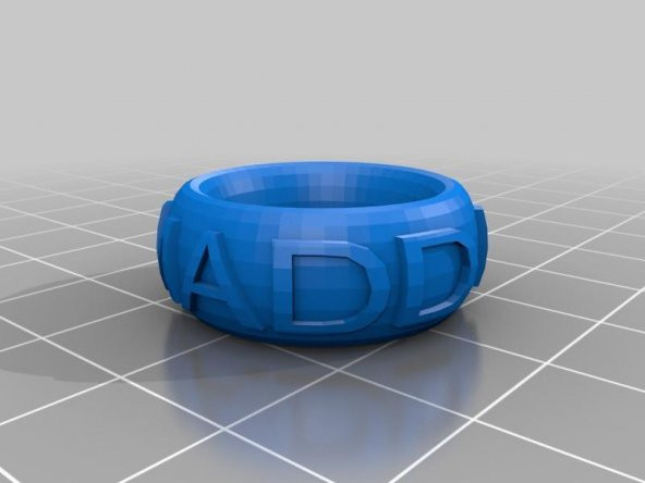 Maddi Özelleştirilmiş Metin Halkası / Bracelet / Cown Thing Plastik Aparat - 1