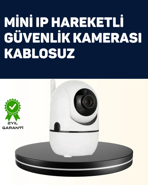 Yüksek Çözünürlüklü Hareket Takipli Kablosuz Güvenlik Kamerası – 1080P, Gece Görüşlü