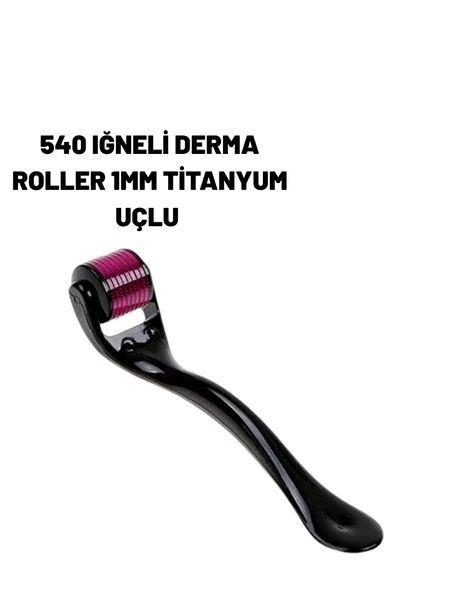 Ev Tipi Mikro İğneli Cilt Bakım Aleti – 1 mm Titanyum Roller ürün görseli 1