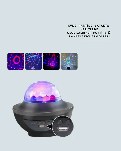 10 Renkli Kombinasyon + Breathing Light + 2 Saat Zamanlayıcılı Star Lamba - 2