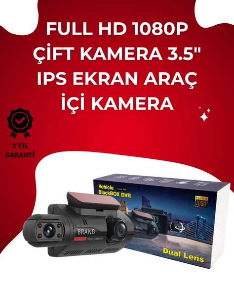 Otomatik Kayıtlı Full HD Araç Kamerası – Döngüsel Kayıt ve Hareket Algılama