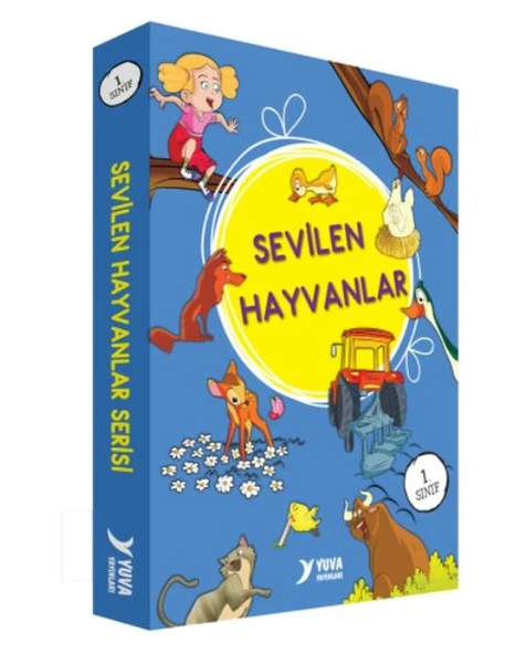 Sevilen Hayvanlar Serisi 1. Sınıf Düz Yazılı 10 Kitap ürün görseli 1