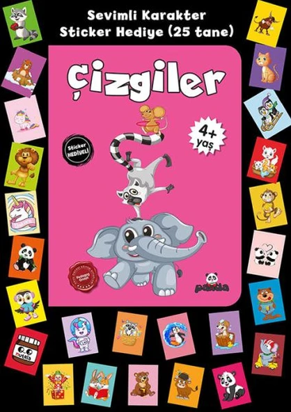 Stickerlı 4+ Yaş Çizgiler ürün görseli 1
