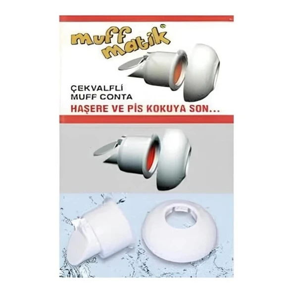 4 ADET Koku Önleyici  Çekvalfli Adaptör Conta o50 Lavabo & Eviye Gideri için - Resim 4