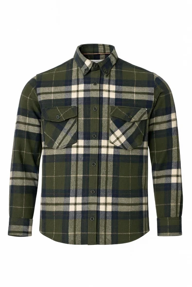 Fabio Cassani Erkek Kışlık HAKİKİ Oduncu Gömleği - 7406 ürün görseli