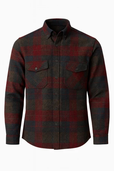 Fabio Cassani Erkek Kışlık HAKİKİ Oduncu Gömleği - 7400 ürün görseli